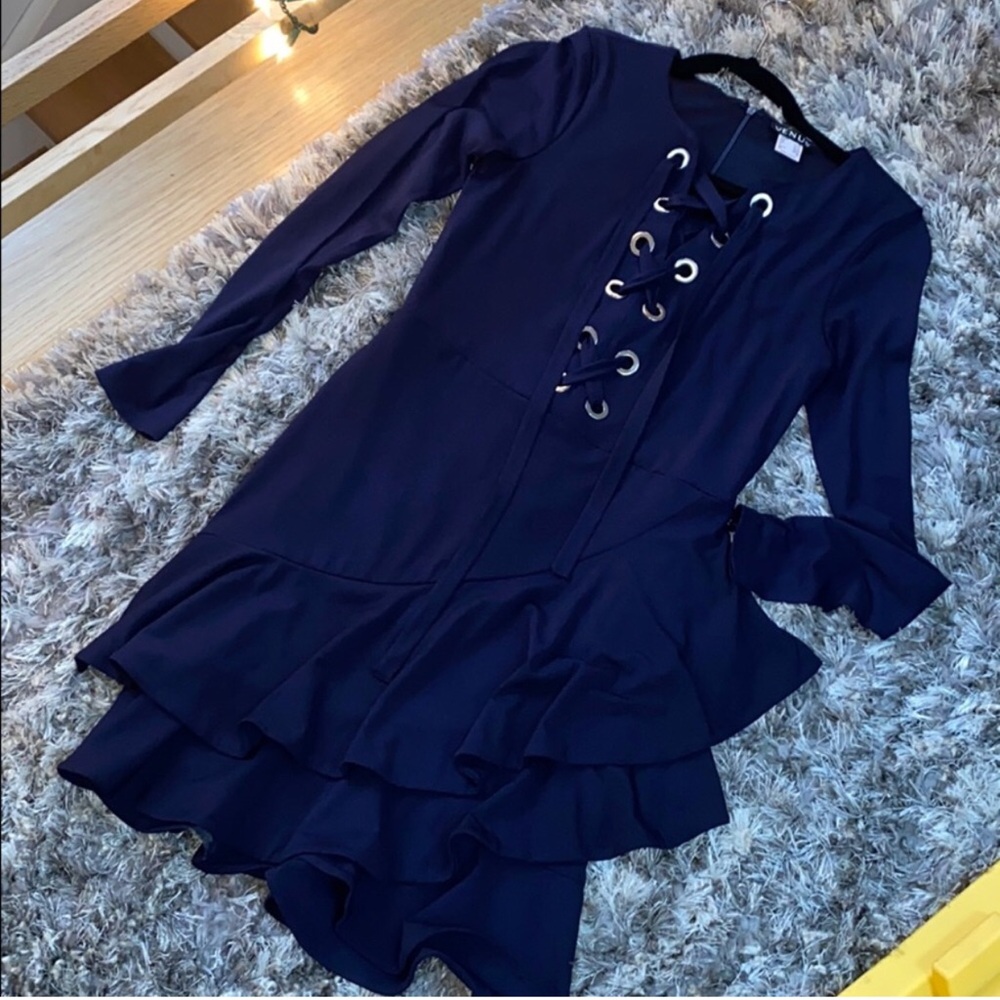 Venus grommet lace front dress